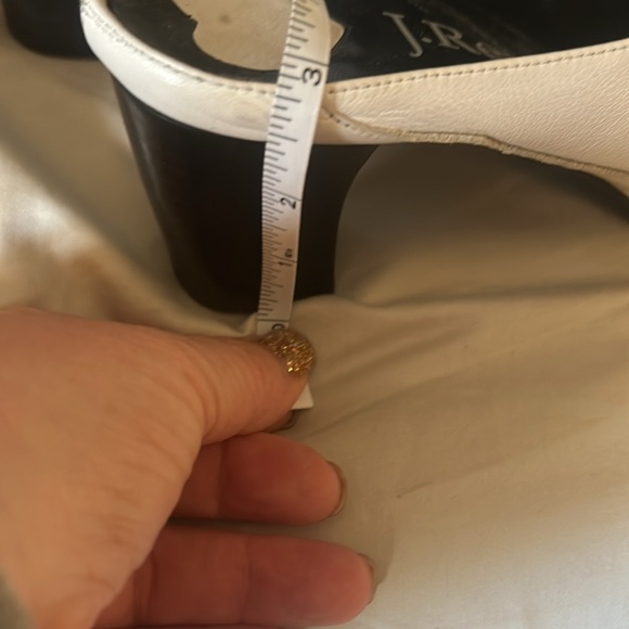 J. Renee Rodeo black and white leather mules - Picture 2 of 5